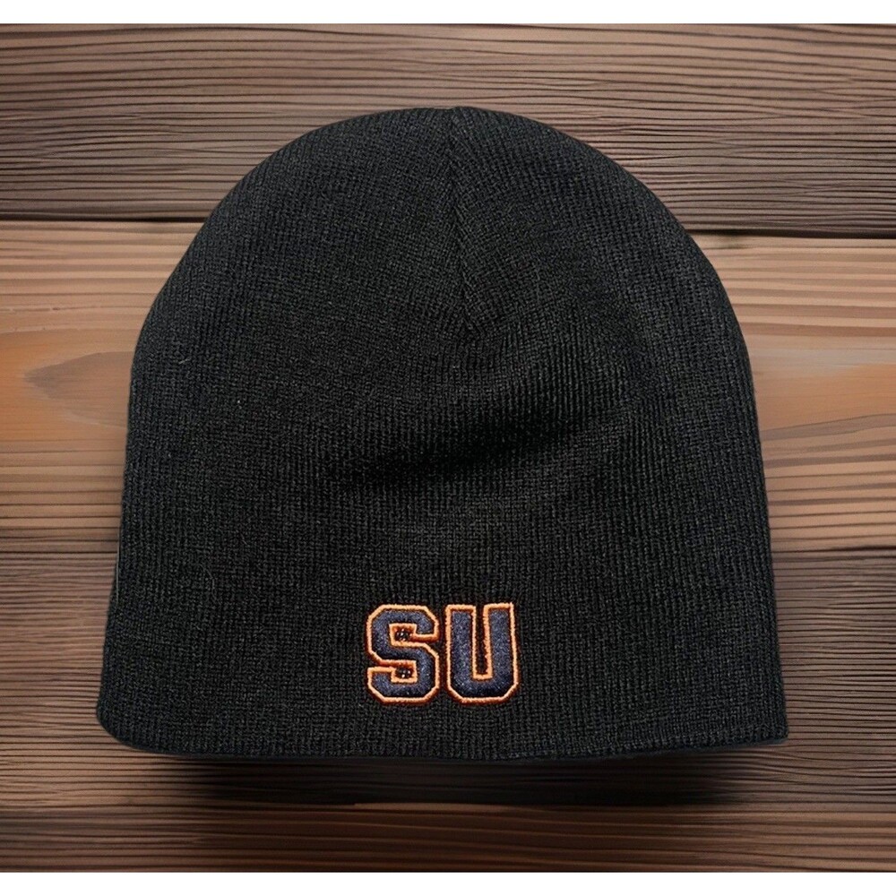 Syracuse University Beanie Top Of The World Embroidered Black & Orange Men’s NWT
